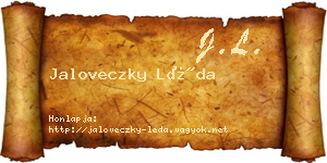 Jaloveczky Léda névjegykártya